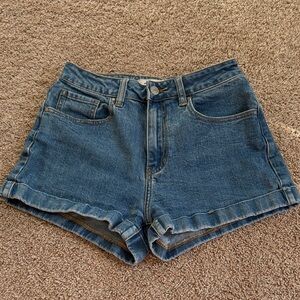 Pacsun high rise denim shorts